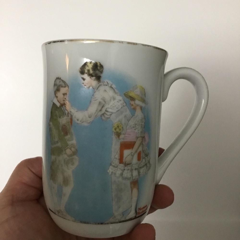 Norman Rockwell Porcelain Cup Mug